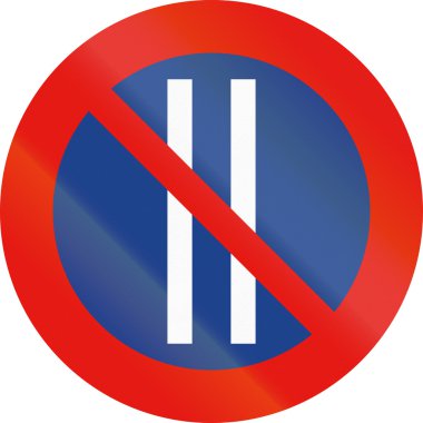 İspanya - hatta günlerde yasak otopark kullanılan yol işareti