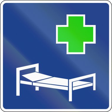 İspanya - hastane kullanılan yol işareti