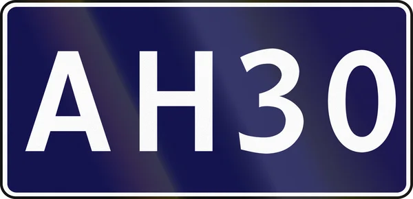 Russische teken van de Aziatische Highway-Ah30 — Stockfoto