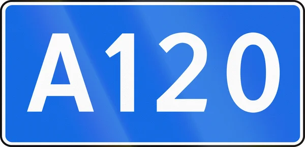 Signo de la ruta federal rusa A120 — Foto de Stock