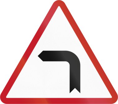 Filipinler - keskin dönüş yol işareti