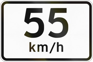 Ek Panel için yol işaret Filipinler - Danışma hız sınırı