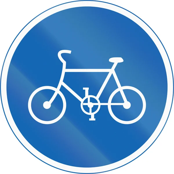 Японский дорожный знак - только велосипеды — стоковое фото