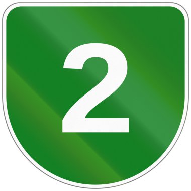 Bir Japon kentsel otoyol rota kalkan