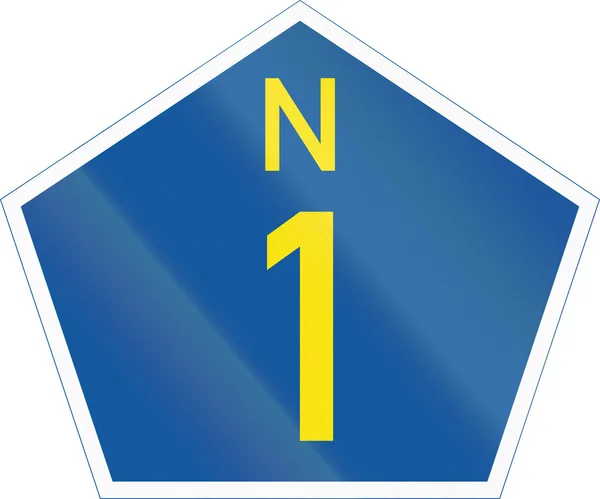 Polska droga krajowa znak - N1 — Zdjęcie stockowe