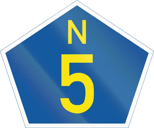 Південна Африка Національний маршрут знак - N5 — стокове фото