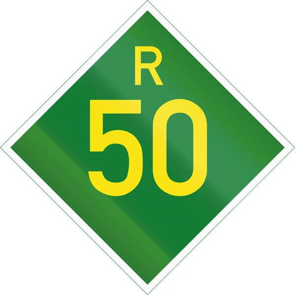 Jižní Afrika Provincial Route štít - R50 — Stock fotografie