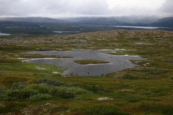 Barren Landschap Het Verlaten Kuokkel Mijnenveld Zweeds Lapland — Stockfoto