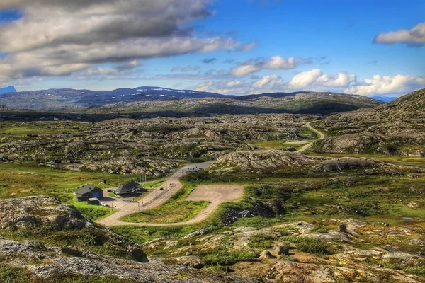 Blick Nach Norwegen Über Die Schwedische Grenze Lappland — Stockfoto