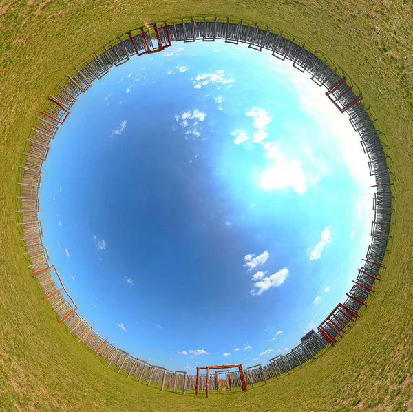 360 Градусів Вид Центру Круглого Священного Місця Поммельте Німеччина — стокове фото