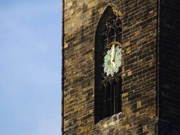 Dial Magdeburger Dom Magdeburg Cathedral Med Ljusa Solljus Reflektioner — Stockfoto