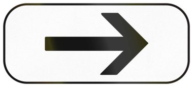 Additional road sign panel used in France - Right.