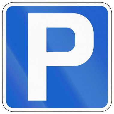 İrlanda 'da Bilgi Yolu İşareti - Otopark.