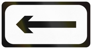 Ek yol işareti İrlanda 'da kullanılır..