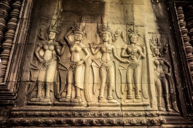 Angkor Wat, Kamboçya melek heykel