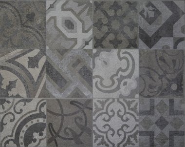 gri mozaik fayanslar