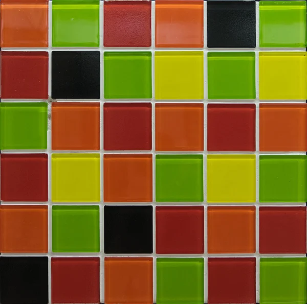 Mosaik-Farbfliesen — Stockfoto