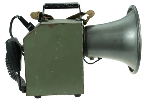 Geïsoleerde vintage megafoon — Stockfoto