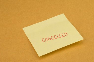 Bu Not sarı yazı üzerine damgası iptal.