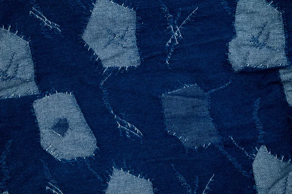 Kot arka plan , denim patchwork .