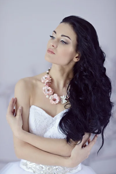 Gorgeous brunette bride — Stock Photo, Image