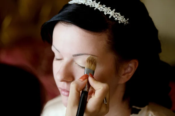 Maquiagem de casamento para noiva — Fotografia de Stock