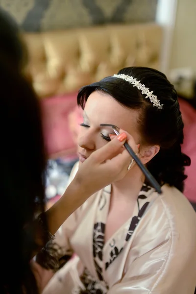 Maquillage de mariage pour mariée — Photo