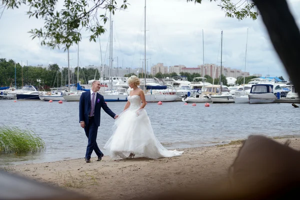 Bella coppia di nozze — Foto Stock