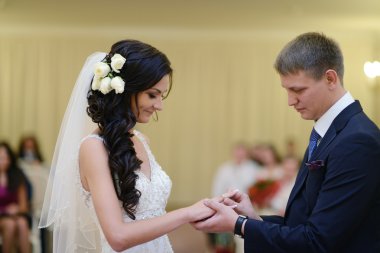 Düğün çift evlilik töreni üzerinde