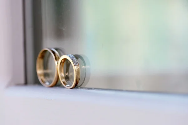 Hermosos anillos de boda — Foto de Stock