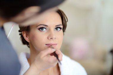 Düğün için güzel gelin makyaj