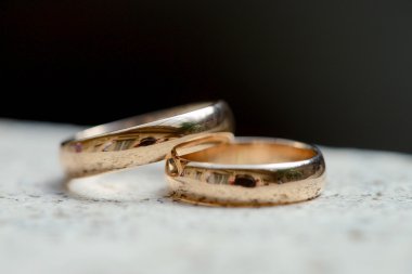 Beautiful wedding rings clipart