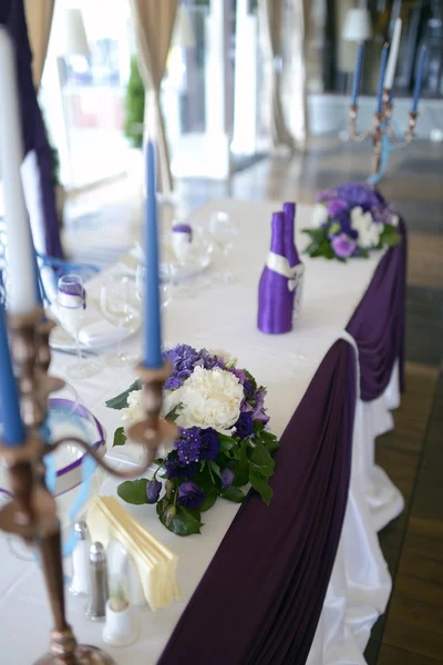 Hermosa decoración de la boda en la sala —  Fotos de Stock