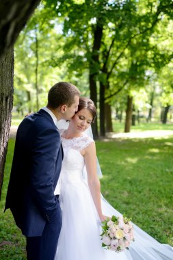 güzel gelin ve damat Park