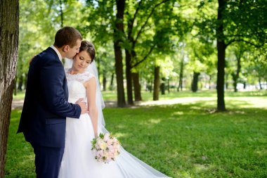 güzel gelin ve damat Park
