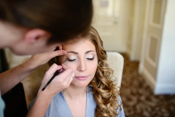 Maquillage de mariage pour mariée — Photo