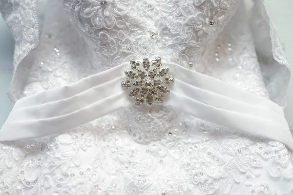 美しい白いウェディングドレス — ストック写真