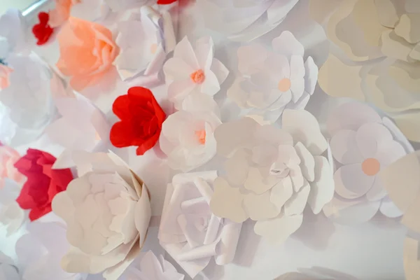 Lindas flores de papel de casamento — Fotografia de Stock