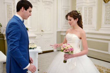 Düğün çift evlilik töreni üzerinde