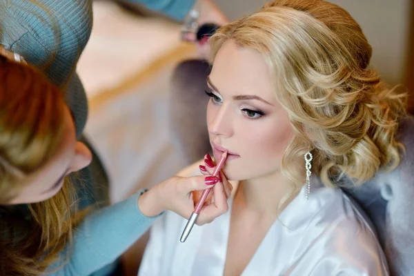 Maquillaje de boda para novia — Foto de Stock