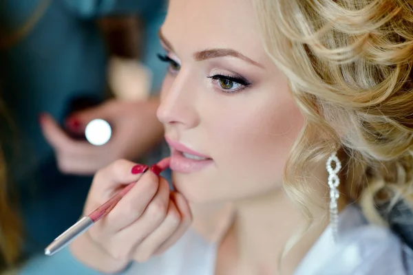 Bröllop makeup för bruden — Stockfoto