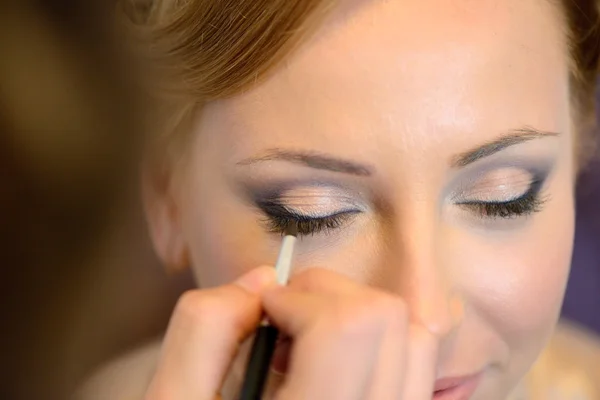 Hochzeit Make-up für Braut — Stockfoto