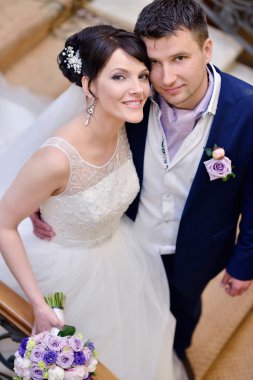 güzel bir gelin ile damat