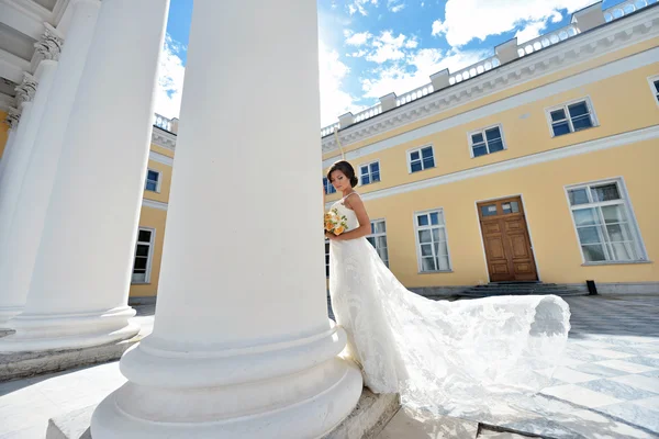 Sposa in abito da sposa — Foto Stock