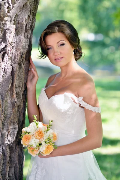 Bride in wedding dress — Stock Photo, Image