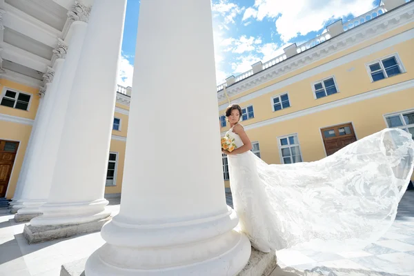 Noiva em vestido de noiva — Fotografia de Stock