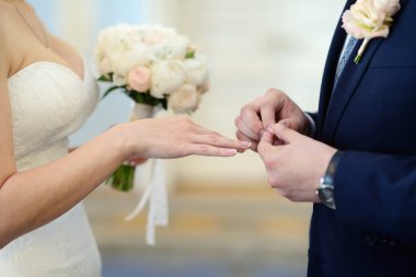 Düğün töreni çift