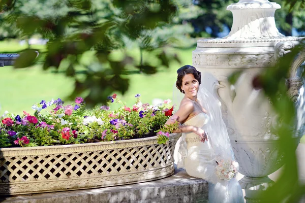 Bride in wedding dress — Stock Photo, Image