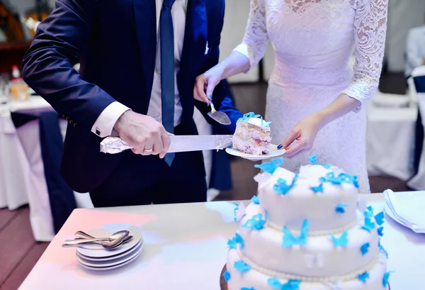 美丽的婚礼蛋糕 — 图库照片