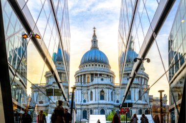 View of St Paul's Cathedral from One New Change clipart